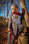 Great Pretenders Verkleedkledij Zilveren Ridder tuniek met cape - Multi - Maat 5-6 jaar