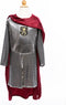 Great Pretenders Verkleedkledij Zilveren Ridder tuniek met cape - Multi - Maat 5-6 jaar