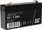 Green Cell 6V 1.3Ah (F1 4.6mm) 1300mAh VRLA AGM accu