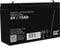 Green Cell 6V 15Ah 15000mAh (F1 4.6mm) VRLA AGM accu