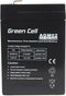 Green Cell 6V 4.5Ah (4.6mm) 4500mAh VRLA AGM accu