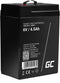 Green Cell 6V 4.5Ah (4.6mm) 4500mAh VRLA AGM accu