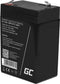 Green Cell 6V 5Ah (4.6mm) 5000mAh VRLA AGM accu