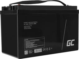 Green Cell Loodaccu 12 V 100 Ah Loodvlies (AGM) (b x h x d) 330 x 224 x 171 mm M5-schroefaansluiting Cyclusbestendig, Onderhoudsvrij