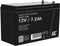 Green Cell Loodaccu 12 V 7.2 Ah Loodgel (b x h x d) 151 x 95 x 65 mm Kabelschoen 6.35 mm Cyclusbestendig, Onderhoudsvrij