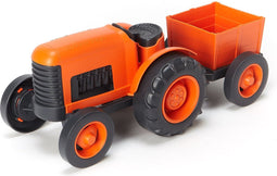 Green Toys tractor oranje