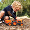 Green Toys tractor oranje