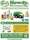 Green Toys tractor oranje