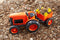 Green Toys tractor oranje