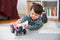 Green Toys tractor oranje