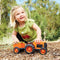 Green Toys tractor oranje