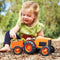 Green Toys tractor oranje
