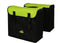 Greenlands - Dubbele Fietstas - 34 Liter - Zwart;Groen Lime