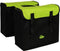 Greenlands - Dubbele Fietstas - 34 Liter - Zwart;Groen Lime