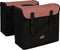 Greenlands - Dubbele Fietstas - 34 Liter - Zwart;Koraalrood
