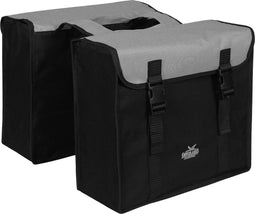 Greenlands - Dubbele Fietstas - 34 Liter - Zwart;Zilver grijs
