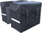 Greenlands - dubbele fietstas - canvas - achtertas - reflectie - uitsparing - 58 l - Zwart