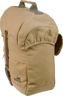 Greenlands enkele canvas fietstas Travel - 20 liter - camel - gevoerd met spijkerstof - incl. regenhoes