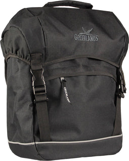 Greenlands Travel - enkele Fietstas - lichtgewicht - reflecterende bies - 25 l - Zwart