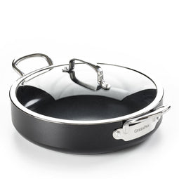 GreenPan Barcelona Infinity Pro Hapjespan - Met deksel - Ø30cm - Zwart - Inductie - PFAS-vrij