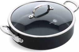 Greenpan Barcelona Pro Hapjespan met Glasdeksel, Ø30cm