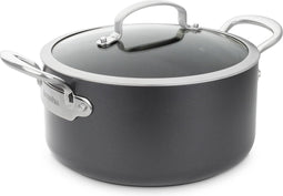 Greenpan Barcelona-Soeppan -Keramisch - Ø24cm - Met glazen deksel - PFAS-vrij