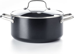 GreenPan Copenhagen Kookpan - Met deksel - Zwart - Ø24cm - 5.2 liter