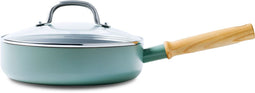 GreenPan Mayflower Hapjespan met deksel Ø24cm - Inductie - anti-aanbak - PFAS-vrij