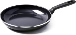 Greenpan Memphis Keramische Anti-aanbak Koekenpan 28 cm - PFAS vrij - Inductie Koekenpan - Ovenbestendig tot 160 graden - Koudgreep - Zwart