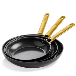 GreenPan Padova Reserve Black Gold 3-delige koekenpannenset - 20,24 en 28cm -PFAS-vrij