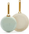 GreenPan Padova Reserve Mint Green 2-delige koekenpannenset - 20cm en 26cm - PFAS-vrij