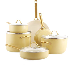 GreenPan Padova Reserve Sunshine Yellow Pannenset - 10-Delig