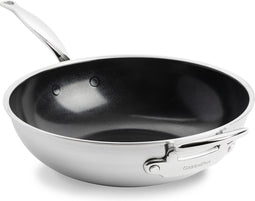 GreenPan Premiere Wok - Met extra handvat - Ø30cm/4.7L - RVS - Inductie