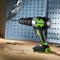 GREENWORKS 24 Volt accu schroef-klopboormachine GD24DD60K2