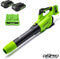 Greenworks 48 VOLT (2X24 VOLT) ACCU BLADBLAZER incl. 2x Li-Ion accu & lader