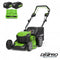 Greenworks 48 Volt (2X24 Volt) accu maaier met acculader en 2 x 24 Volt accu's