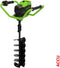 Greenworks 60 volt grondboormachine GD60EA met verlengstuk en adapter exclusief accu en lader