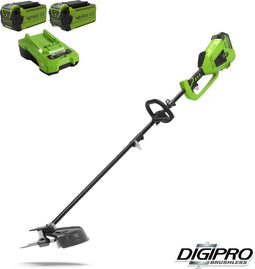 Greenworks accu trimmer en bosmaaier incl 2 accu's en lader GD40BCK2X