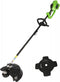 Greenworks accu trimmer en bosmaaier incl 2 accu's en lader GD40BCK2X