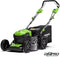 Greenworks Accugrasmaaier 40 volt incl accu en lader GD40LM46SPK4