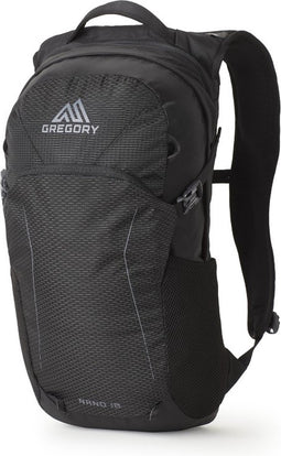 GREGORY Vrije tijd rugzak Rugzak Nano 18 Backpack Obsidian Black Zwart