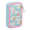 Dubbele etui Gabby's Dollhouse Blauw 12.5 x 19.5 x 4 cm (28 Onderdelen)