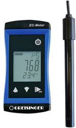 Greisinger G1409-L01 Geleidbaarheidsmeter Geleidingsvermogen, Total dissolved solids (TDS), Temperatuur