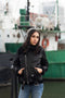 Grey sheepskin ear muffs