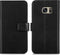 iMoshion Hoesje Geschikt voor Samsung Galaxy S7 Hoesje Met Pasjeshouder - iMoshion Luxe Canvas Bookcase - Zwart