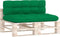 vidaXL - Palletkussens - 2 - st - stof - groen