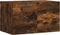 vidaXL - Wandkast - 60x36,5x35 - cm - bewerkt - hout - gerookt - eikenkleurig