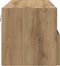 vidaXL - TV - Wandkasten - 2 - stuks - Artisan - Eiken - 100x30x30 - cm - Bewerkt - Hout