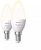 Philips Hue White E14 - Losse Lamp - Bluetooth Zigbee Apple HomeKit - Wit (2 stuks)