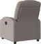 Fauteuil verstelbaar stof taupe